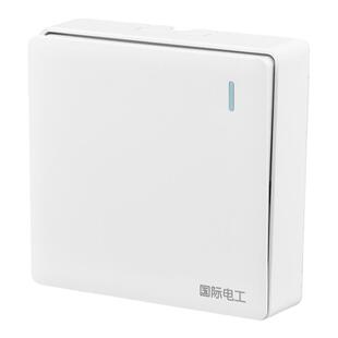 免打孔粘贴式明装开关插座白色明线开关带五孔多孔家用插座带面板