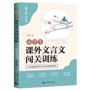 新版小学生课外文言文闯关训练六年级上册下册全国通用版小学6年级小升初阶梯阅读理解专项训练老师推荐每日一练文言文阅读