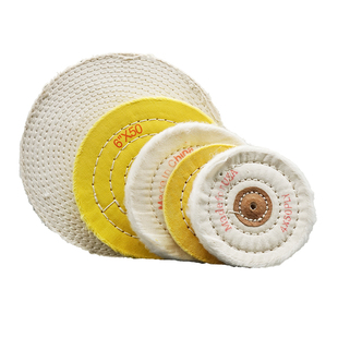 白布轮首饰布轮胶压白布轮抛光棉布轮镜面抛光纯棉布轮打线车线