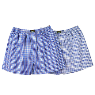 两条装纯棉男士阿罗裤宽松内裤全棉平脚裤薄款睡裤休闲家居裤包邮