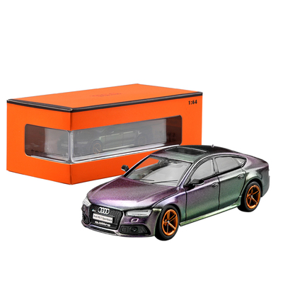 1:64奥迪RS7汽车模型仿真合金车模桌面收藏摆件小比例儿童玩具车