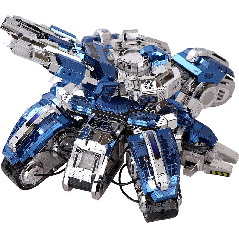 MU艺模 人族坦克 3d金属拼图手工高难度拼装模型玩具成人diy