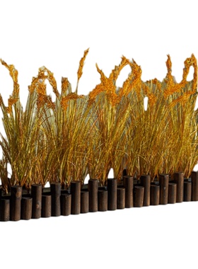 仿真绿植稻谷水稻麦穗花排假花干花塑料花户外室内摆件造景装饰