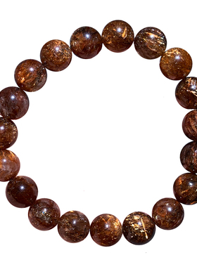 天然顺发黑金超手链单圈礼物情侣