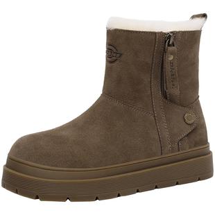 Dickies保暖棉鞋女春季女鞋2026新款加绒加绒鞋子防滑雪地靴女款