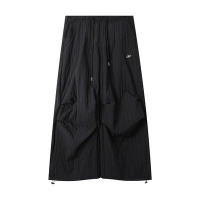 2025秋季新款美辣妹速干肌理感工装裤女宽松早秋高腰休闲裤阔腿裤