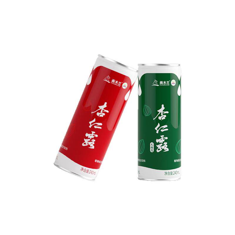 【两瓶装】画木兰杏仁露红罐绿罐植物蛋白饮料承德特产年节送礼