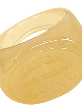 ylyl韩国小众品牌肥皂印花戒指