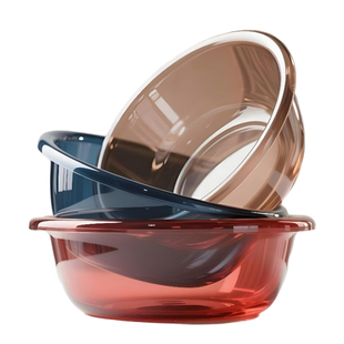 加厚透明洗脸盆家用塑料盆洗衣盆女学生宿舍面盆婴儿洗菜盆收纳