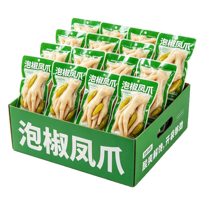 泡椒凤爪野山椒味凤爪独立包装