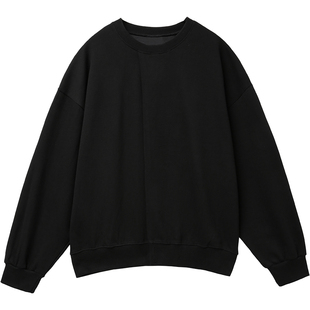 无谓韩式文艺2025秋季新款女装宽松圆领休闲长袖气质卫衣女外套