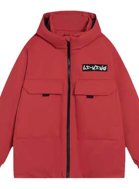 Lining/李宁正品童装男童宽松加厚保暖新年红色羽绒服YYMT001-1