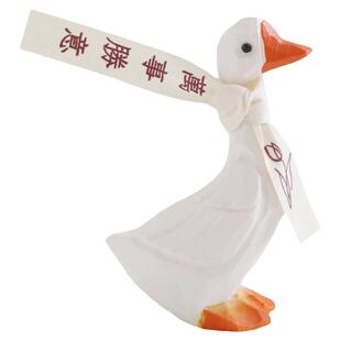 创意走心的生日礼物平安喜乐鸭白鹅简约摆件客厅装饰拍照道具背景