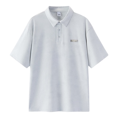 森马复古晕染精致字母POLO衫男装