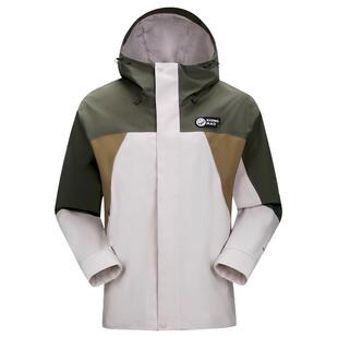 【熊猫】骆驼男装潮流拼色防水冲锋衣中性机能风短款外套薄款夹克