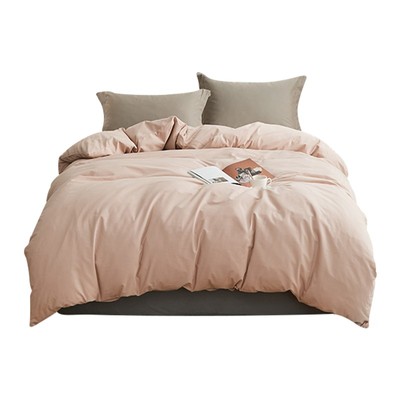 莫兰迪色系简约纯色纯棉磨毛