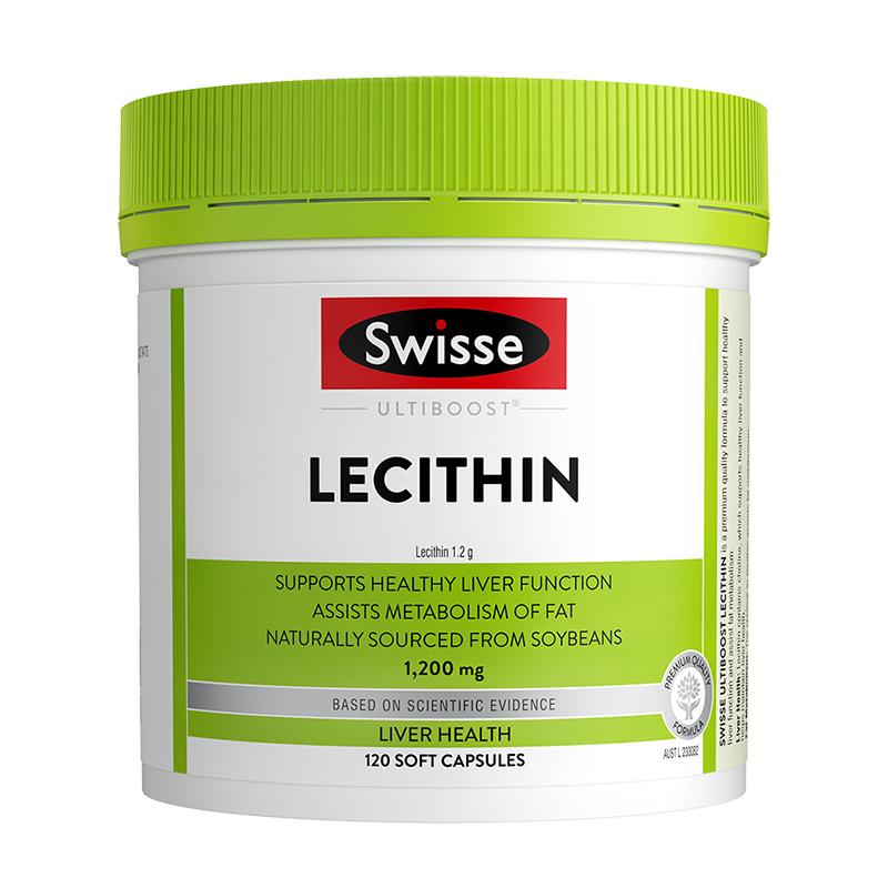 Swisse斯維詩大豆卵磷脂軟磷脂膠囊心血管健康 輔助添活力中老年