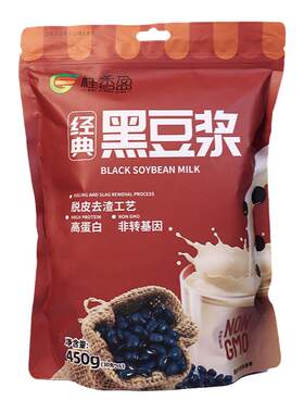 桂香盈经典黑豆浆甜味原味豆浆速溶即食冲泡饮品孕妇营养早餐450g