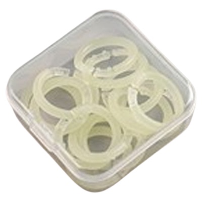 透明活页扣环彩色线圈环扣可拆卸