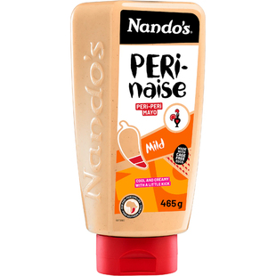 小肚腩澳洲代购 Nandos蛋黄酱465g三明治汉堡沙拉酱挤压瓶