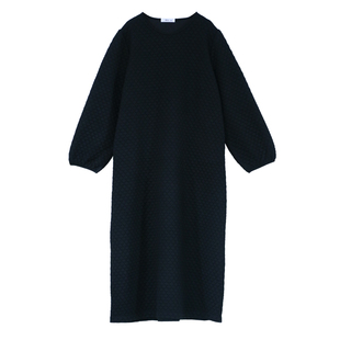 暗黑！2025原创早秋款简约袍子连衣裙宽松大码显瘦文艺复古长裙女