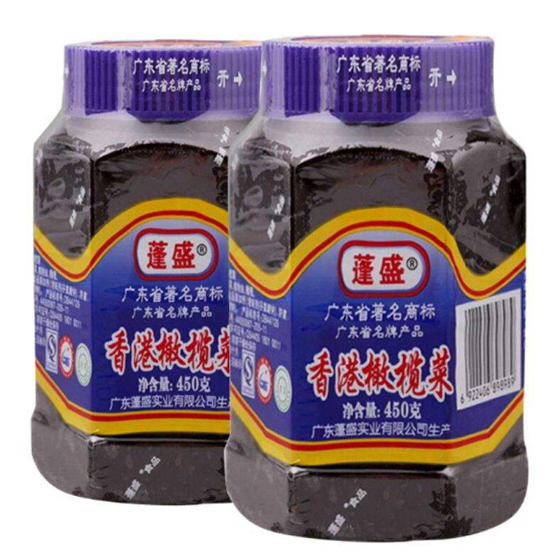 蓬盛香港橄榄菜拌饭酱杂白粥餐前