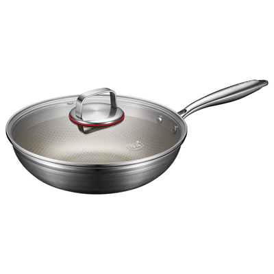 苏泊尔抗菌无氟双蜂窝不锈钢炒锅