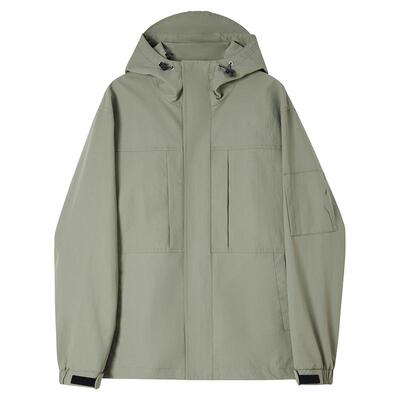 运动软壳冲锋衣男防泼水登山夹克