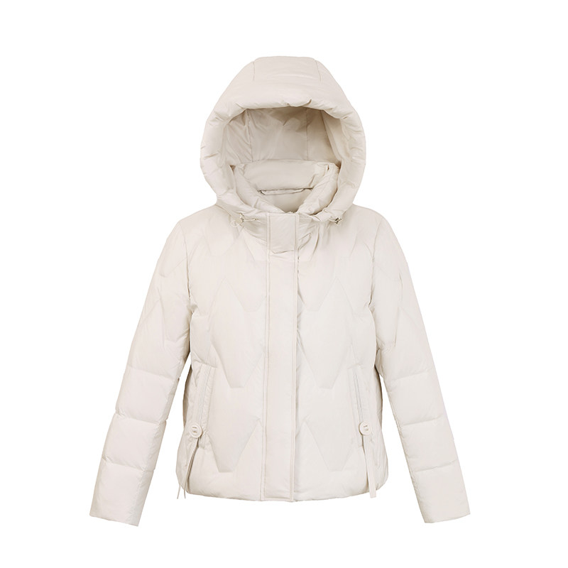 雪中飞羽绒服女短2025秋冬新款小个子连帽韩版洋气中年妈妈防寒服