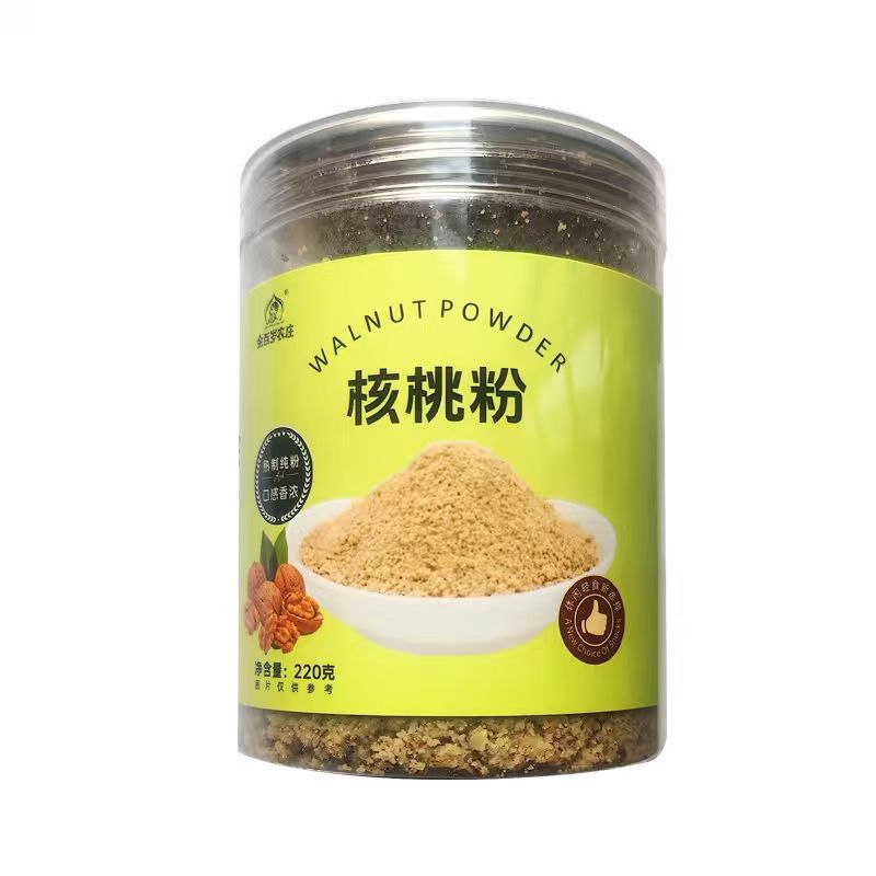 纯核桃粉即食原味孕妇中老年学生辅食营养220g罐装