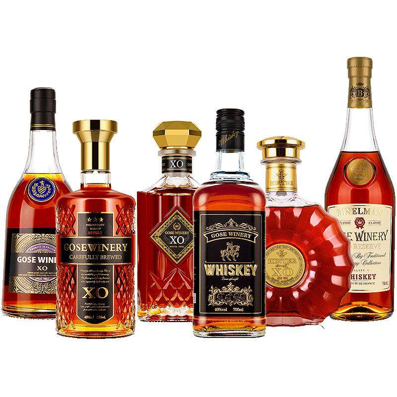 威士忌洋酒组合套装可乐桶便利店调酒基酒XO白兰地烈酒正品伏特加