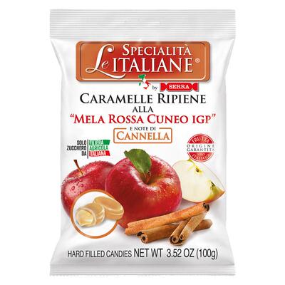 意大利进口SERRA莎华生姜啤梨苹果肉桂夹心糖果0脂无麸质暖冬零食