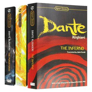但丁神曲三部 英文原版 The Inferno Purgatorio Paradiso 地狱 炼狱 天堂 Dante Alighieri 但丁阿利格耶里 正版原著进口英语书籍