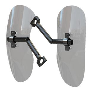 适用于本田CB400X500X保险杠护膝护腿挡风玻璃改装配件挡泥板加装