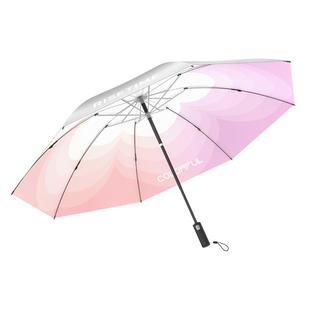 日全时防紫外线钛银胶遮阳伞智能电动全自动一键全收防晒太阳伞女