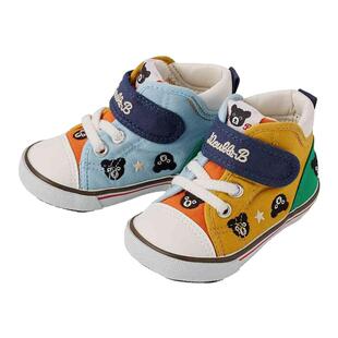 日潮 MIKIHOUSE DB黑熊帆布板鞋 二段三段儿童学步鞋童鞋