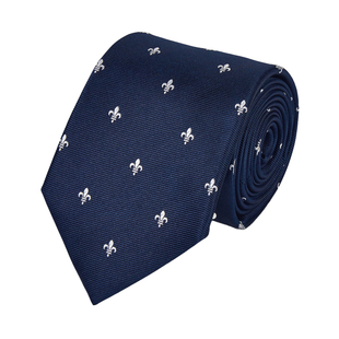 CHARLES TYRWHITT CT查特男士商务法式鸢尾花真丝正装简约领带