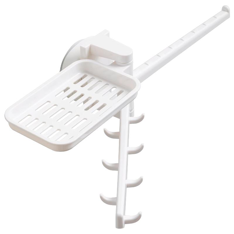 厨房水龙头置物架壁挂式水槽吸盘挂钩支架海绵抹布沥水架收纳神器