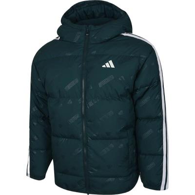 滔搏adidas阿迪达斯三条纹保暖连帽运动男大童羽绒服KC5921