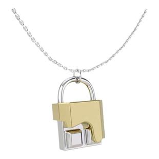 【张杰同款】Juunngle 洲谷巧克力锁项链925纯银锁骨链女轻奢礼物