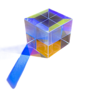 太阳捕手光之立方合色棱镜阳光捕手桌面摆件玻璃折射水晶生日礼物