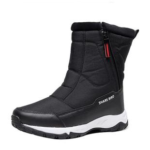 户外雪地靴男棉鞋男冬季加绒加厚雪地棉男鞋加绒保暖休闲滑雪靴子