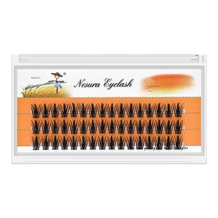 稻草人塔尖麦穗睫漫画眼小恶魔宽梗仿真浓密分段假睫毛单簇睫毛