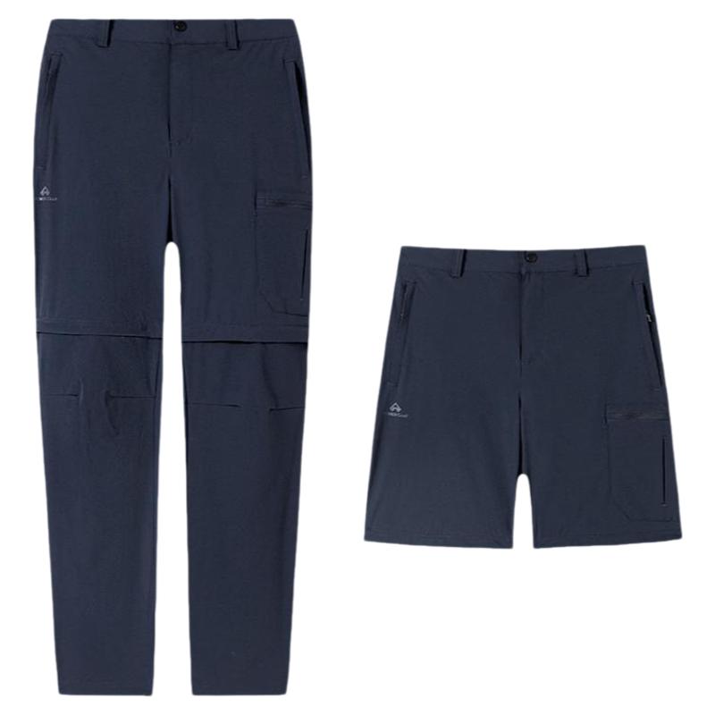 拓路者夏快干裤男户外登山休闲裤可拆卸裤腿两穿防泼水直筒长裤子