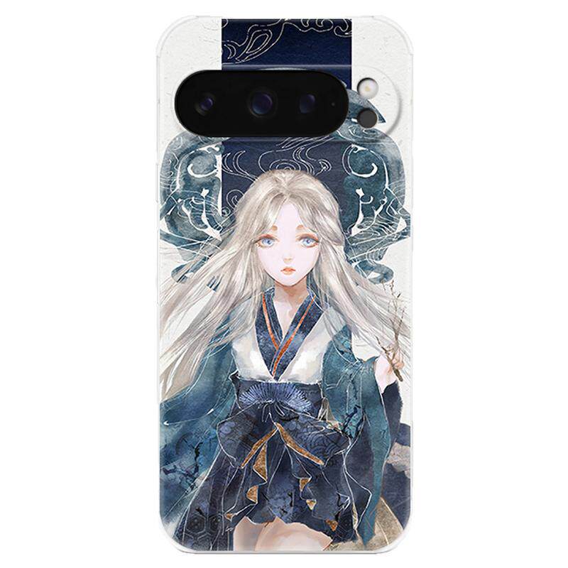 可爱辉夜姬适用谷歌Pixel10手机壳9pro/8/7/6A阴阳师XL动漫文艺少女心女款气囊防摔软