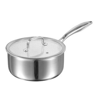 卡罗特不锈钢陶瓷蜂窝奶锅不粘锅宝宝婴儿辅食锅蒸煮一体煮面小锅