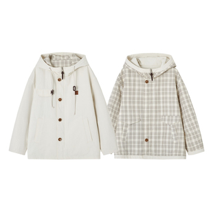 SOMESOWE 双面穿连帽外套