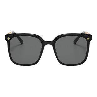 黑色墨镜女高级感ins网红眼镜街拍防紫外线方圆脸显瘦偏光太阳镜