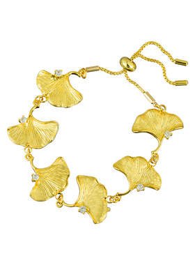 设计感银杏叶可调节手链女