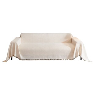 ins奶油风单人沙发盖布巾2025新款四季通用沙发套罩全包万能盖毯